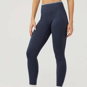 Outdoor Voices Seamless Ribbed 7/8 Legging in Blue, size Small